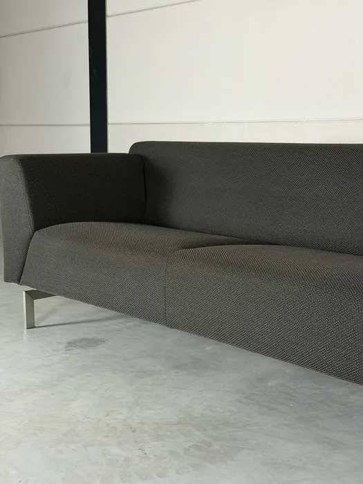 Rolf Benz Linea 318 2,5-zitsbank, bruingrijze ploegstof — Bank (foto 3)