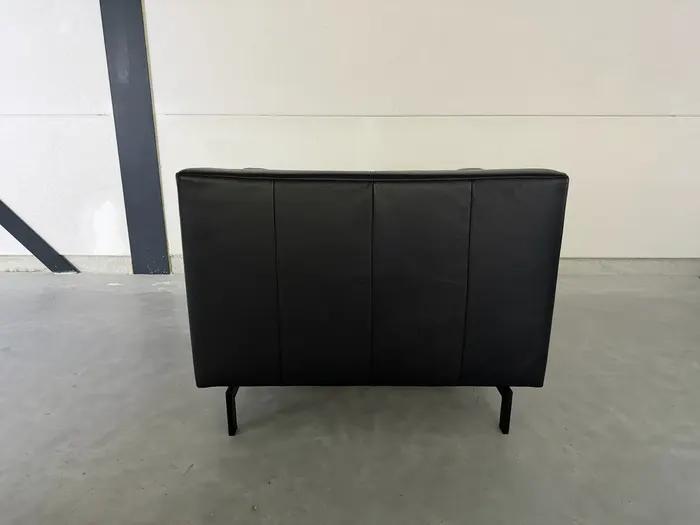 Rolf Benz Linea fauteuil, zwart leer — Fauteuil (foto 4)