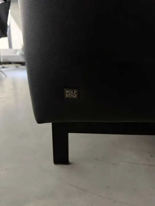 Rolf Benz Linea fauteuil, zwart leer — Fauteuil (foto 8)